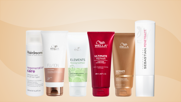 Conditioner Sortiment aus Hairdreams, Wella Ultimate, Fusion, Oil Reflections und Elements Serie