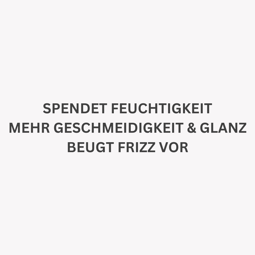 spendet Feuchtigkeit