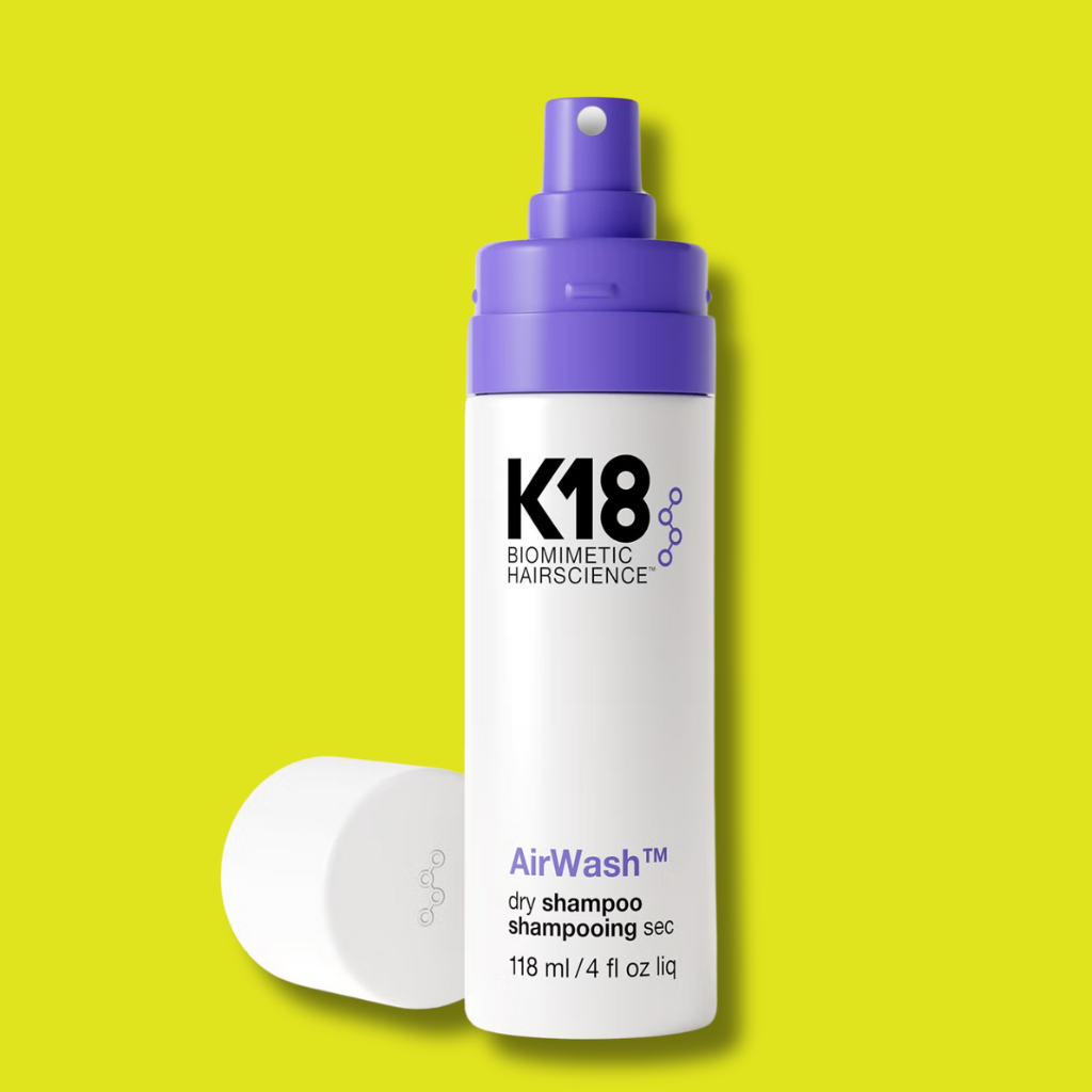 K18 AirWash Dry Shampoo – neutralisiert Gerüche und verleiht frischen Duft bis zu 3 Tage.