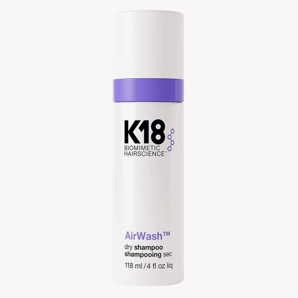 K18 AirWash Dry Shampoo in 118ml – neutralisiert Gerüche und verleiht frischen Duft bis zu 3 Tage.