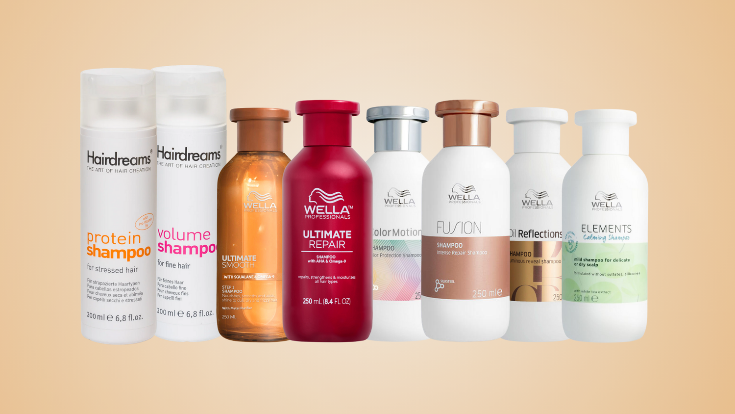 Hairdreams und Wella Professionals Shampoo