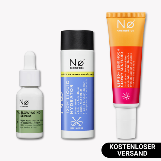 Bundle: Liquid Hydrator & Slow Aging Serum & Glowy Sunfluid