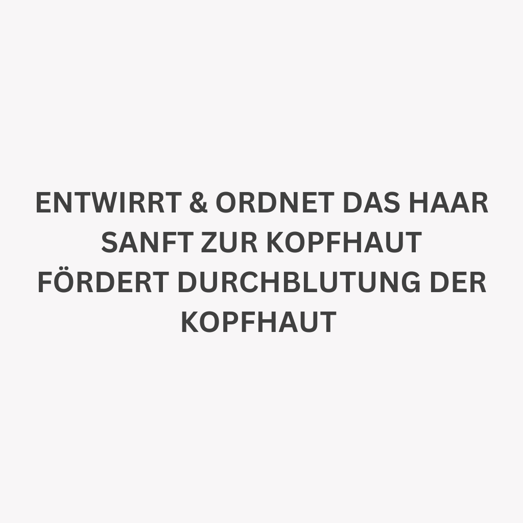 Entwirrt und ordnet das Haar