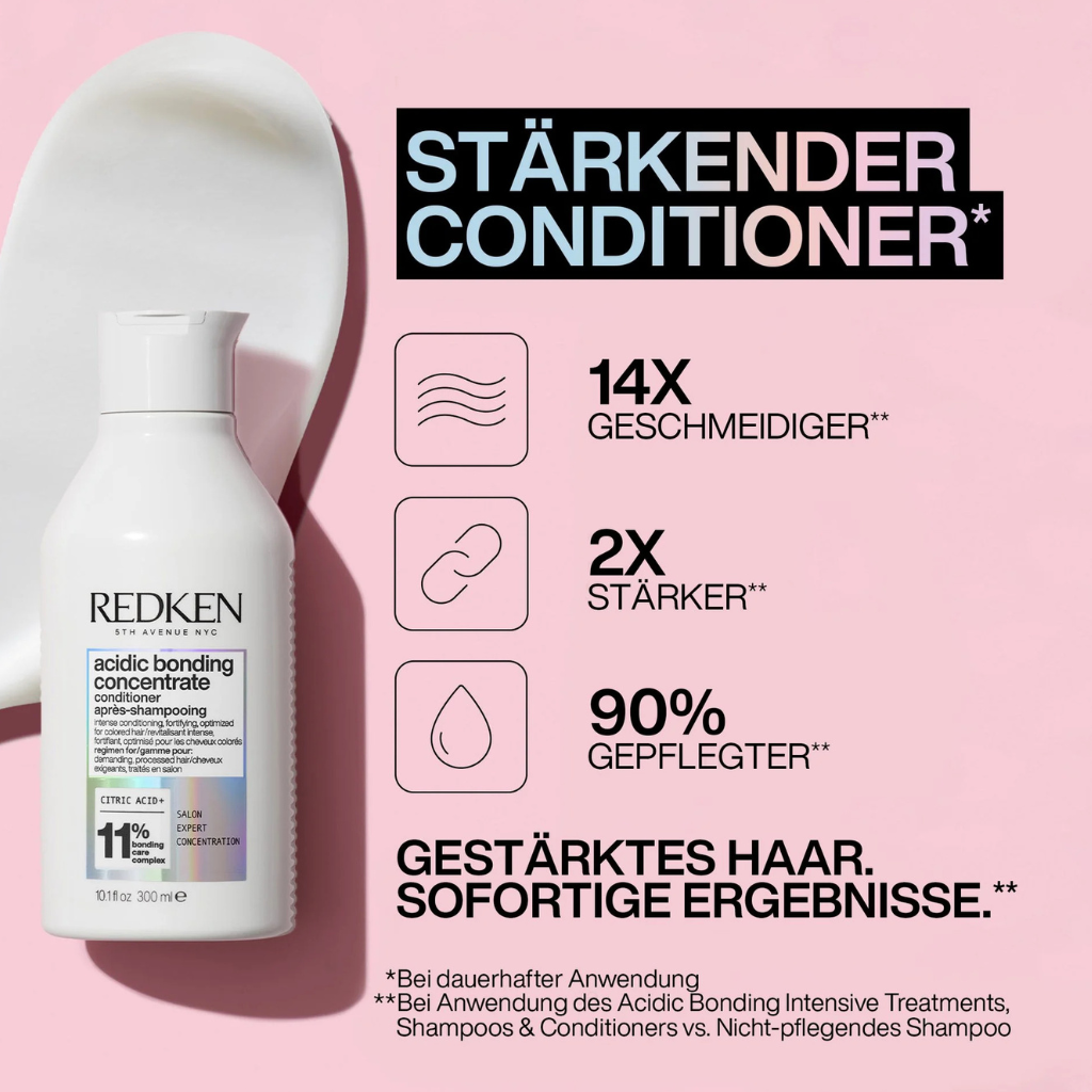 Bis zu 14 mal geschmeidiger. 2x stärkender als nicht pflegende Conditioner.