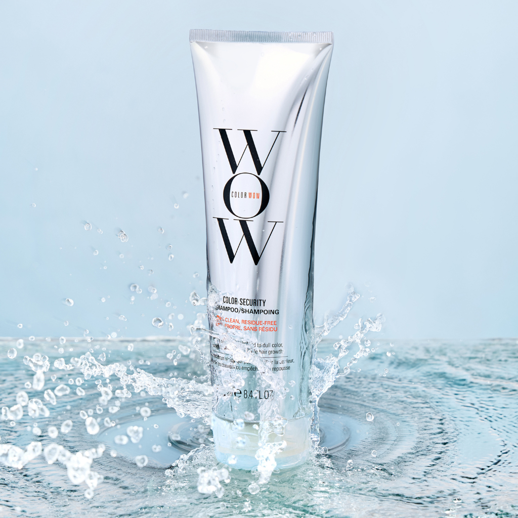Color Wow Color Security Shampoo mit Wassertropfen