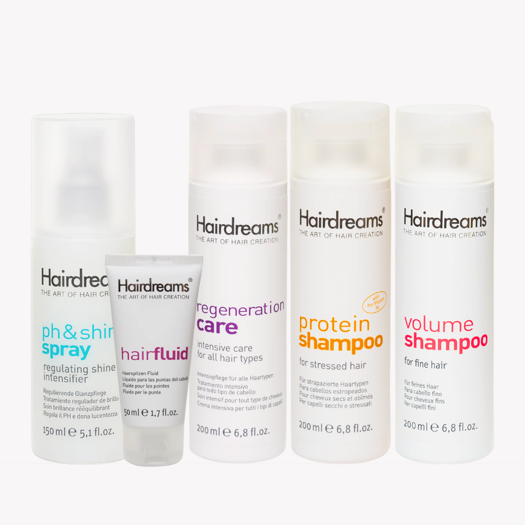 Alle Produkte von Hairdreams - ideal zur Pflege für Extentions, Haarverlängerung und Haarverdichtung