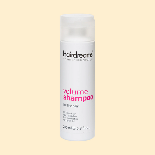 Das Hairdreams Volume Shampoo dient zur Reinigung der Ansätze bei einer Echthaarverlängerung oder Echthaarverdichtung