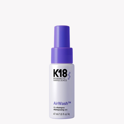 K18 AirWash Dry Shampoo in 47ml – Das Trockenshampoo neutralisiert Gerüche und verleiht frischen Duft bis zu 3 Tage.