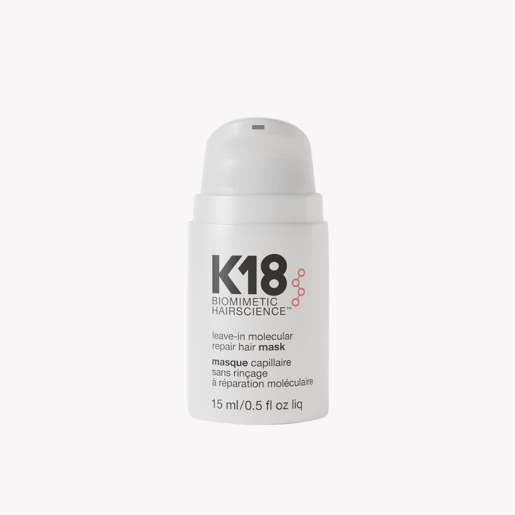 Die K18 Leave-In Hair Mask hilft, Schäden durch chemische Behandlungen, thermisches Styling und mechanische Einflüsse zu reparieren - 15ml